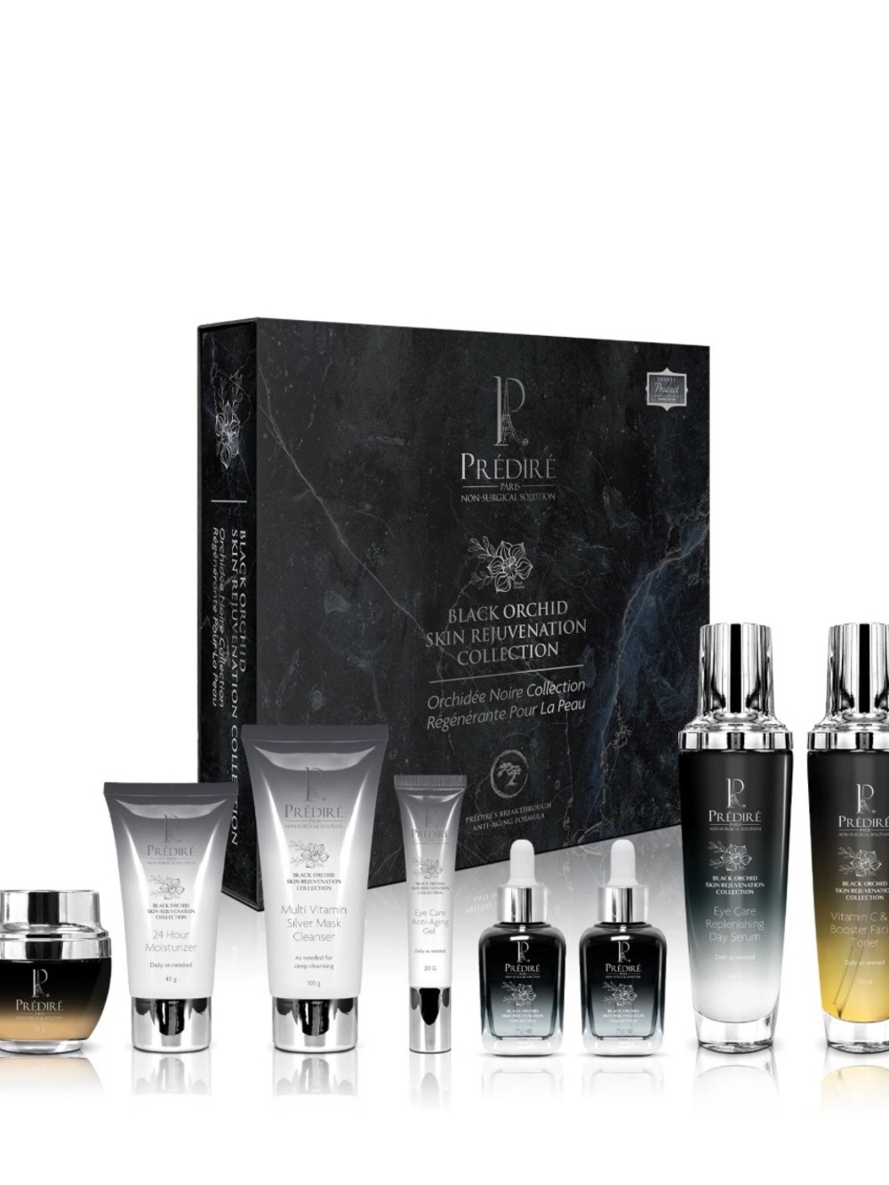 Black Orchid Skin Rejuvenation Collection - Black, Silver, Gold